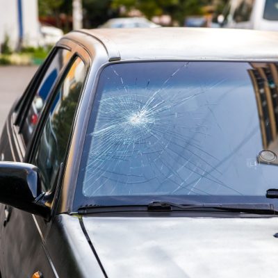 pare brise cassé