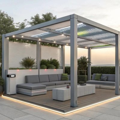 Transformez votre extérieur grâce à une terrasse pergola en bois sur mesure 