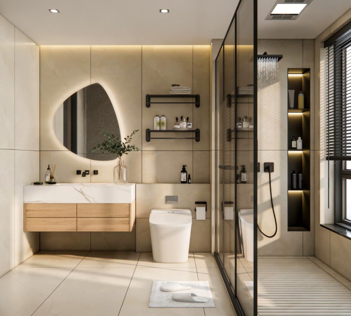Comment créer une salle de bain haut de gamme grâce au verre sur mesure ?